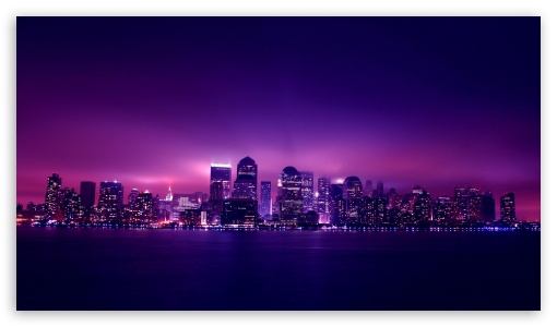 Ocean City Night Lights UltraHD Wallpaper for 8K UHD TV 16:9 Ultra High Definition 2160p 1440p 1080p 900p 720p ;