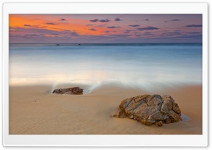 Ocean Shore, Evening Ultra HD Wallpaper for 4K UHD Widescreen desktop, tablet & smartphone