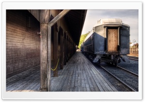 Old Railway Station Ultra HD Wallpaper for 4K UHD Widescreen desktop, tablet & smartphone