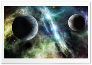 Opposite Planets Ultra HD Wallpaper for 4K UHD Widescreen desktop, tablet & smartphone