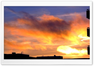 Orange Clouds Ultra HD Wallpaper for 4K UHD Widescreen desktop, tablet & smartphone