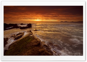 Orange Cloudy Sky Ultra HD Wallpaper for 4K UHD Widescreen desktop, tablet & smartphone