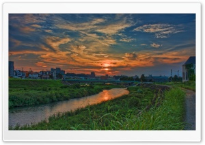 Oto River at Sunset Ultra HD Wallpaper for 4K UHD Widescreen desktop, tablet & smartphone