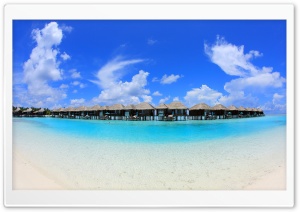 Overwater Bungalows Ultra HD Wallpaper for 4K UHD Widescreen desktop, tablet & smartphone