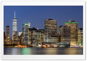 Panorama of Lower Manhattan, New York City Ultra HD Wallpaper for 4K UHD Widescreen desktop, tablet & smartphone