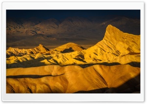 Panoramic view from Zabriskie Point, Golden Canyon cliffs Ultra HD Wallpaper for 4K UHD Widescreen desktop, tablet & smartphone