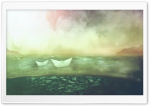 Paper Boats Ultra HD Wallpaper for 4K UHD Widescreen desktop, tablet & smartphone