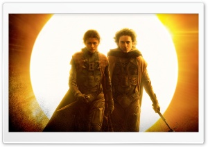 Paul and Chani, Dune Part Two 2 2024 Movie Ultra HD Wallpaper for 4K UHD Widescreen desktop, tablet & smartphone