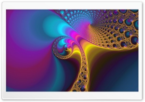 Peacock Fractal Ultra HD Wallpaper for 4K UHD Widescreen desktop, tablet & smartphone
