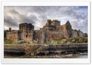 Peel Castle, Isle Of Man, United Kingdom Ultra HD Wallpaper for 4K UHD Widescreen desktop, tablet & smartphone