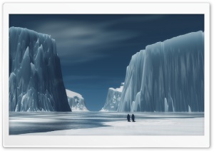 Penguins In Antarctica Ultra HD Wallpaper for 4K UHD Widescreen desktop, tablet & smartphone