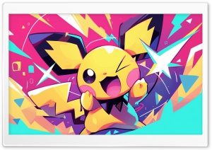 Pichu Pokemon Ultra HD Wallpaper for 4K UHD Widescreen desktop, tablet & smartphone