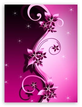Pink Flowers Creation UltraHD Wallpaper for Mobile 4:3 - UXGA XGA SVGA ;