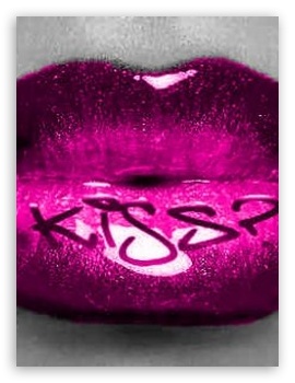 Pink Lips UltraHD Wallpaper for Mobile 4:3 - UXGA XGA SVGA ;
