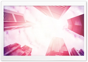 Pink Skyscrapers Ultra HD Wallpaper for 4K UHD Widescreen desktop, tablet & smartphone