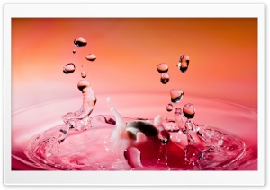 Pink Water Splash Ultra HD Wallpaper for 4K UHD Widescreen desktop, tablet & smartphone