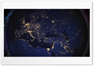 Planet Earth at night Ultra HD Wallpaper for 4K UHD Widescreen desktop, tablet & smartphone