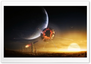 Planet Explosion Ultra HD Wallpaper for 4K UHD Widescreen desktop, tablet & smartphone