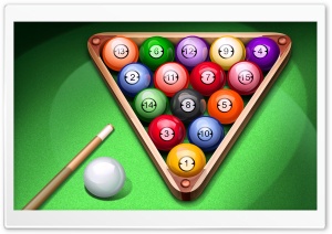 Pool Balls Ultra HD Wallpaper for 4K UHD Widescreen desktop, tablet & smartphone