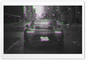 Porsche Glitch Ultra HD Wallpaper for 4K UHD Widescreen desktop, tablet & smartphone
