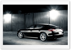 Porsche Panamera Black Ultra HD Wallpaper for 4K UHD Widescreen desktop, tablet & smartphone
