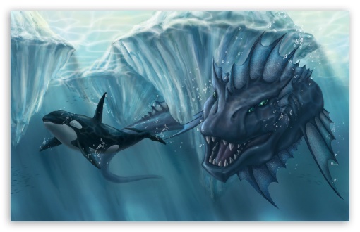 Prehistoric Underwater Monster UltraHD Wallpaper for Wide 16:10 5:3 Widescreen WHXGA WQXGA WUXGA WXGA WGA ; 8K UHD TV 16:9 Ultra High Definition 2160p 1440p 1080p 900p 720p ; Mobile 5:3 16:9 - WGA 2160p 1440p 1080p 900p 720p ;