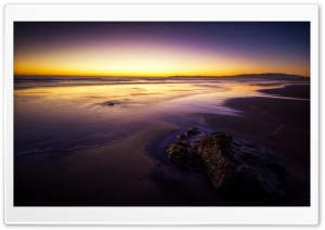 Purple Beach Landscape Ultra HD Wallpaper for 4K UHD Widescreen desktop, tablet & smartphone