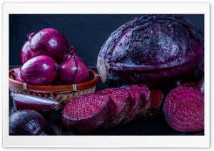 Purple Cabbage, Beet, Onion Ultra HD Wallpaper for 4K UHD Widescreen desktop, tablet & smartphone