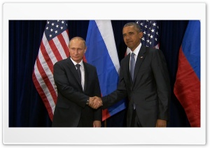 Putin and Obama Ultra HD Wallpaper for 4K UHD Widescreen desktop, tablet & smartphone