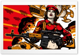 RA3 Soviet Army Girl Ultra HD Wallpaper for 4K UHD Widescreen desktop, tablet & smartphone