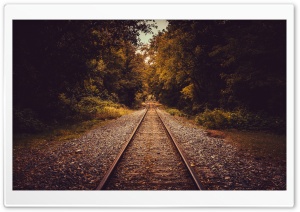Railroad Tracks Perspective Ultra HD Wallpaper for 4K UHD Widescreen desktop, tablet & smartphone