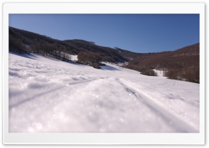 Rails in the Snow Ultra HD Wallpaper for 4K UHD Widescreen desktop, tablet & smartphone