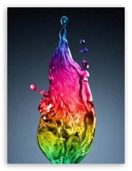 Rainbow Water UltraHD Wallpaper for Mobile 4:3 - UXGA XGA SVGA ;