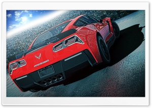 Red Chevrolet Corvette C7 Ultra HD Wallpaper for 4K UHD Widescreen desktop, tablet & smartphone