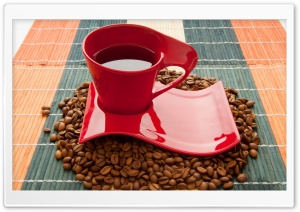 Red Coffee Cup Ultra HD Wallpaper for 4K UHD Widescreen desktop, tablet & smartphone