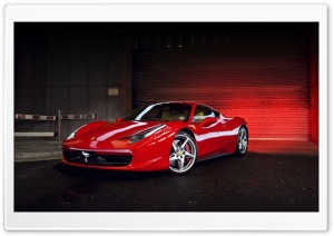 Red Ferrari 458 Italia Ultra HD Wallpaper for 4K UHD Widescreen desktop, tablet & smartphone