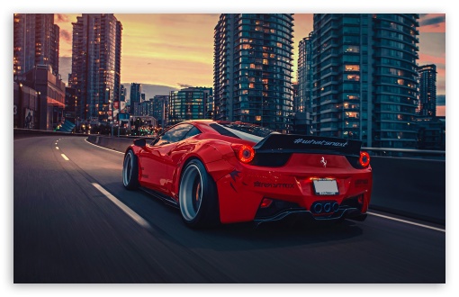 Red Ferrari Car Hd Wallpaper