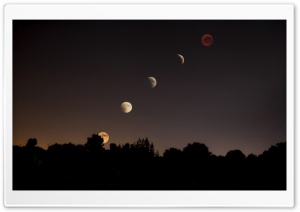 Red Moon Eclipse Ultra HD Wallpaper for 4K UHD Widescreen desktop, tablet & smartphone