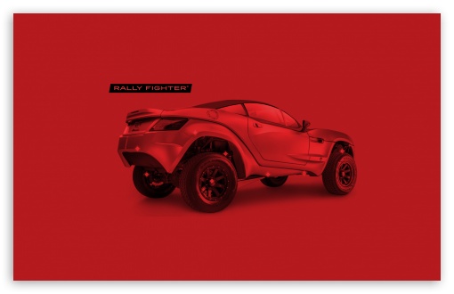 Red Rally Fighter UltraHD Wallpaper for Wide 16:10 Widescreen WHXGA WQXGA WUXGA WXGA ;