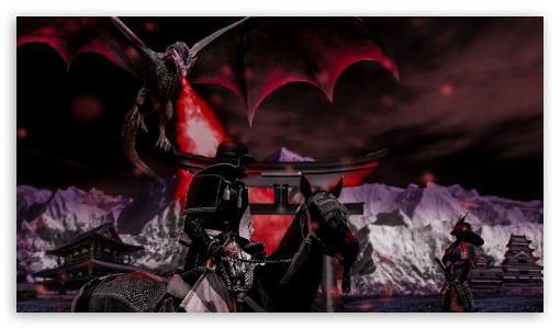 Red samurai Ultra HD Desktop Background Wallpaper for 4K UHD TV