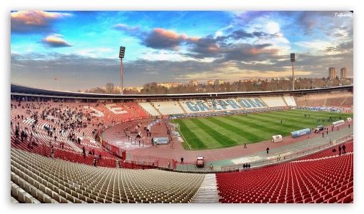 Red Star Belgrade Stadium - Marakana HDR UltraHD Wallpaper for 8K UHD TV 16:9 Ultra High Definition 2160p 1440p 1080p 900p 720p ; UHD 16:9 2160p 1440p 1080p 900p 720p ;
