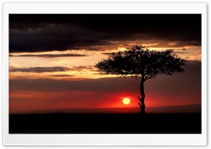 Red Sun Sunset Ultra HD Wallpaper for 4K UHD Widescreen desktop, tablet & smartphone
