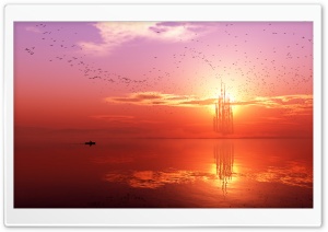 Red Sunset Ultra HD Wallpaper for 4K UHD Widescreen desktop, tablet & smartphone
