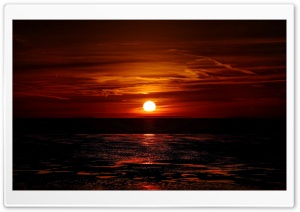 Red Sunset Sky Ultra HD Wallpaper for 4K UHD Widescreen desktop, tablet & smartphone