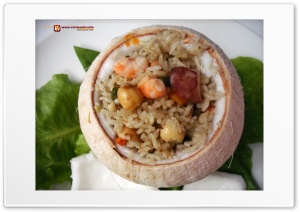 Rice in Coconut Ultra HD Wallpaper for 4K UHD Widescreen desktop, tablet & smartphone