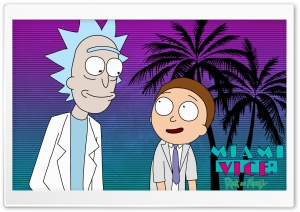 Rick and Morty - Miami vice ver.1 Ultra HD Wallpaper for 4K UHD Widescreen desktop, tablet & smartphone