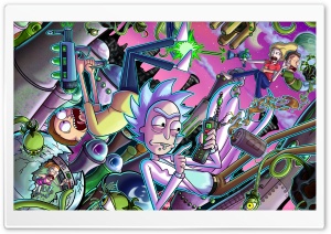 Rick and Morty Time Travel Ultra HD Wallpaper for 4K UHD Widescreen desktop, tablet & smartphone