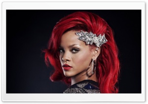 Rihanna Hot Red Ultra HD Wallpaper for 4K UHD Widescreen desktop, tablet & smartphone