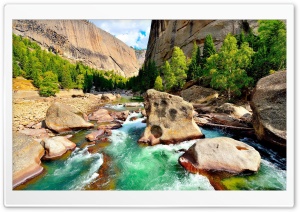 River Rocks Ultra HD Wallpaper for 4K UHD Widescreen desktop, tablet & smartphone