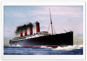 RMS Lusitania Submarine PhotoManipulation Ultra HD Wallpaper for 4K UHD Widescreen desktop, tablet & smartphone